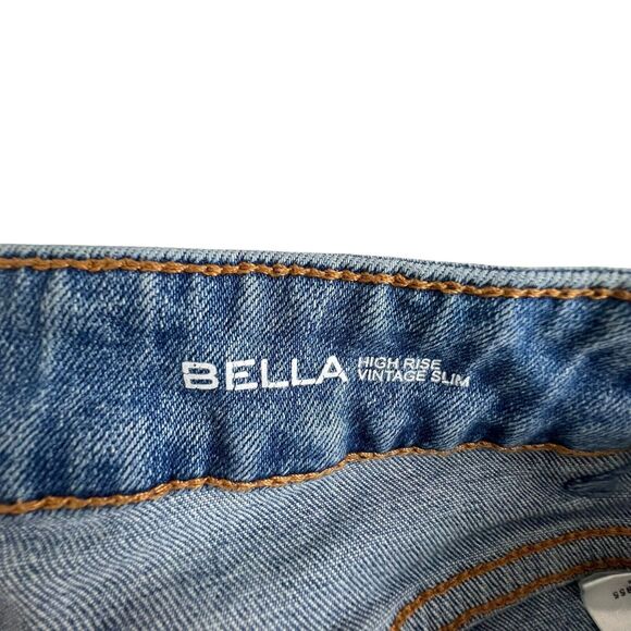 DL1961 Womens 29 Button Fly Distressed Bella High Rise Vintage Slim Jeans - Picture 6 of 8